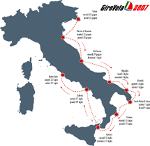 "Giro Vela 2007"
maglia rosa a "Fiamme Gialle"

